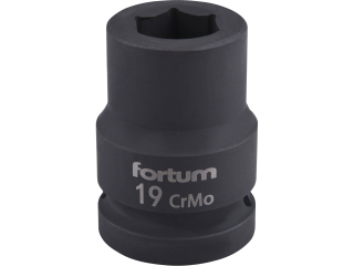 Hlavice nástrčná rázová 3/4", 19mm, L 52mm FORTUM 4703019