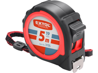 Metr svinovací, 5m, šířka pásku 19mm EXTOL PREMIUM 3155
