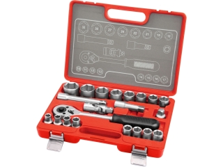 Hlavice nástrčné, sada 21ks, 1/2" EXTOL PREMIUM 6523