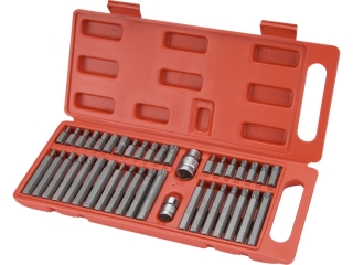 Hroty IMBUS-TORX-XZN sada PROFI 40ks pro ráčny 3/8", 1/2" CrV EXTOL PREMIUM 8818202