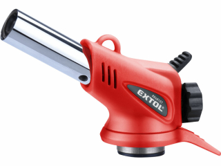 Hořák MINI s piezo zapalovačem a předehřevem plynu na kartuše s EU závitem 7/16" EXTOL PREMIUM 8848107