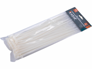 Pásek stahovací na kabely 250x4.8/100ks bílý nylon EXTOL PREMIUM 8856110