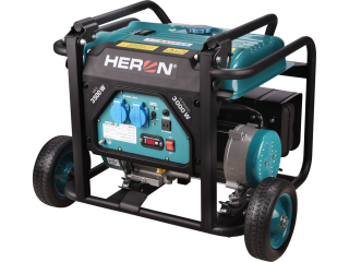 HERON elektrocentrála benzínová, 7,4HP/3,5kW, podvozek 8896140