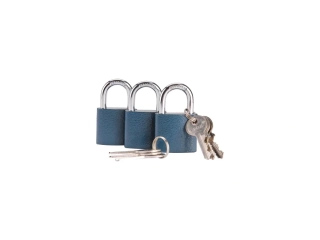 Zámek 38mm 3ks-stejný klíč EXTOL CRAFT 93101