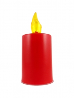 Svíčka LED BC 171 červená/žl.plamínek