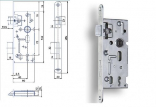 Zámek OK 72/60 P-L Hobes K 103 040085