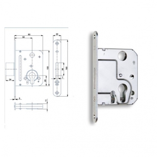 Zámek VL 80mm HOBES 2634 040181