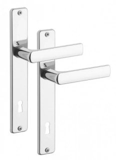 Kování 804/90mm klika/klika interiérové chrom klíč ROSTEX