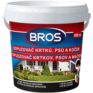 BROS pachový ohradník proti krtkům, psům a kočkám 450 ml