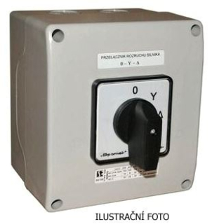 Spínač LK 25R/4.831 25A 0-Y-D OB2 IP54