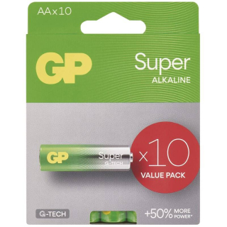 MEGAPACK 10 KS Baterie LR6 / AA GP super