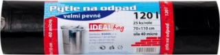 Pytle na odpad 120l 25ks 40my IDEAL MK102