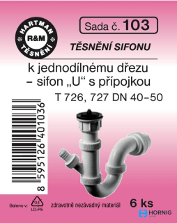 Těsnění č.103 dřez.sif.DN 40-6