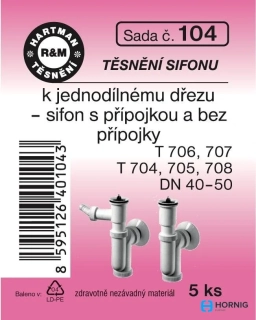 Těsnění č.104 dřez.sif.DN 41