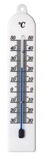 Teploměr 1101 plast pokojový Plastik 177 x 34 mm
