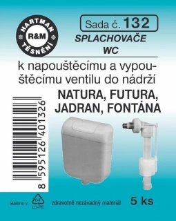 HARTMAN Těsnění k napouštěcímu ventilu WC nádoby č. 132