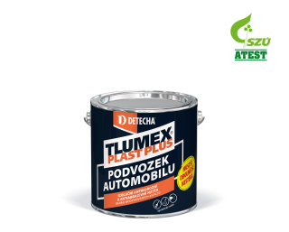 Tlumex Plast Plus antikorozní barva na auto a podvozek, černá 2 kg Detecha