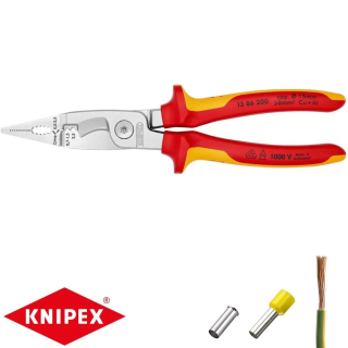 Kleště univerzální elektroinstalační 200 mm Knipex 13 86 200