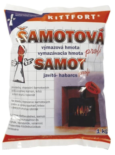 Šamotová hmota 1kg Kittfort