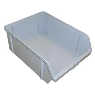 Bedna ukládací zkosená 10 kg šedá 200x150x122mm