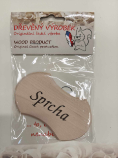 Štítek SPRCHA přírodní