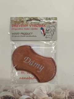 Štítek DÁMY rezatý