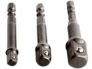 Adaptéry do vrtačky, 1/4"-3/8"-1/2" EXTOL CRAFT 32600