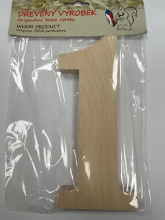 Číslo 1 velké přírodní – výška 180 mm