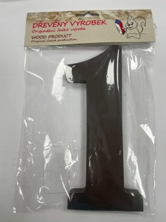 Číslo 1 velké hnědé – výška 180 mm