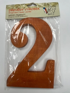 Číslo 2 velké rezaté – výška 180 mm