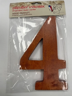 Číslo 4 velké rezaté – výška 180 mm