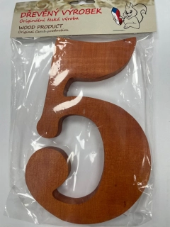 Číslo 5 velké rezaté – výška 180 mm