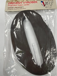 Číslo 0 velké hnědé – výška 180 mm
