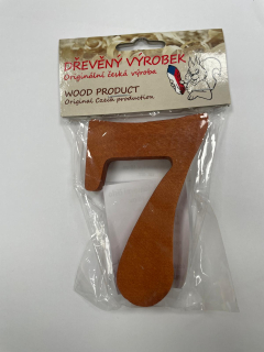 Číslo 7 střední rezaté – výška 100 mm