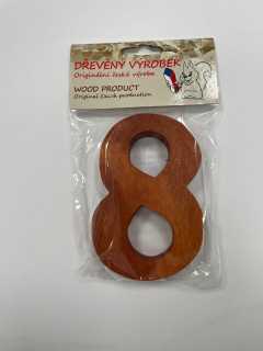 Číslo 8 střední rezaté – výška 100 mm