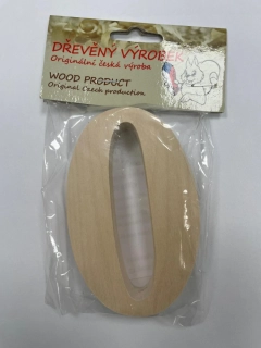 Číslo 0 střední přírodní – výška 100 mm
