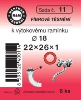 Těsnění 11-fibr.na ram.baterie