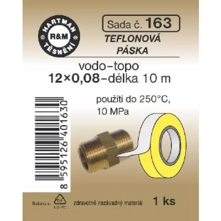 HARTMAN Těsnění teflonová páska 12x0.08 vodovodní č. 163