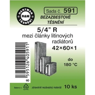 HARTMAN Těsnění bezasbestové 5/4" 42x60x1mm č. 591