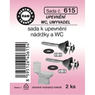 HARTMAN Těsnění sada k upevnění WC nádržky k záchodové míse č. 615