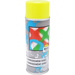 MAX COLOR Sprej žlutá svítivá 400ml fluorescenční 63104