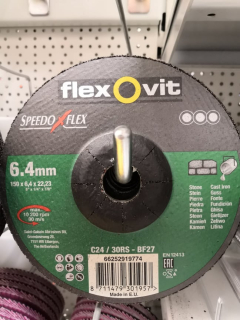 Flex 150x6,4 kámen Flexovit 1ks