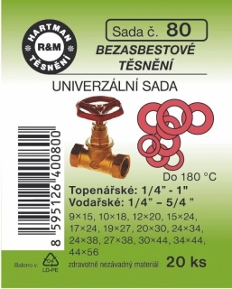 HARTMAN Těsnění bezazbestové, univerzální č. 80