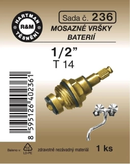 HARTMAN Těsnění vršek mosazný 1/2" T14 č. 236