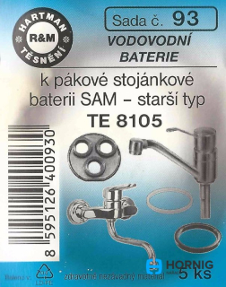 Těsnění č.93 ke stojánkové pákové baterii