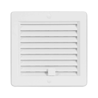HACO Mřížka 150x150mm s rámečkem uzavíratelná bílá 0213