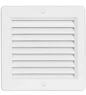 HACO Mřížka 150x150mm s rámečkem a síťovinou bílá 0211