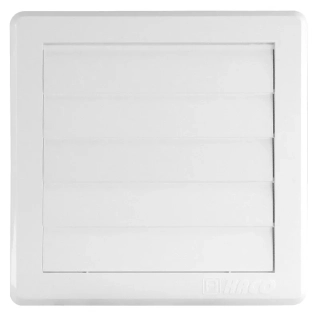 HACO Mřížka 150x150mm G/100 větrací gravitační bílá 0215