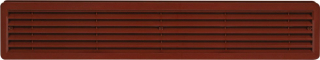 HACO Mřížka 500x90mm větrací dveřní 2ks hnědá 0202