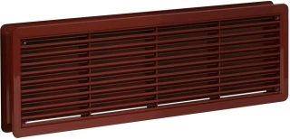 HACO Mřížka 400x130mm větrací dveřní 2ks hnědá 0232